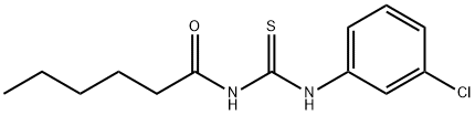 N-(3-chlorophenyl)-N'-hexanoylthiourea Structure