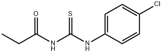 N-(4-chlorophenyl)-N'-propionylthiourea Structure