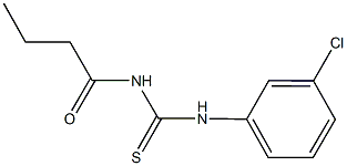 N-butyryl-N'-(3-chlorophenyl)thiourea Structure