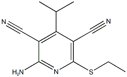 2-amino-6-(ethylsulfanyl)-4-isopropyl-3,5-pyridinedicarbonitrile|