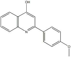 2-(4-methoxyphenyl)-4-quinolinol 化学構造式