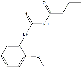 N-butyryl-N'-(2-methoxyphenyl)thiourea Structure