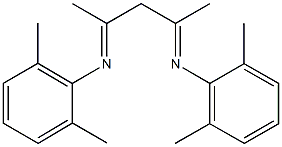 N-(2,6-dimethylphenyl)-N-{3-[(2,6-dimethylphenyl)imino]-1-methylbutylidene}amine Struktur