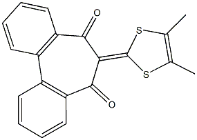 6-(4,5-dimethyl-1,3-dithiol-2-ylidene)-5H-dibenzo[a,c]cycloheptene-5,7(6H)-dione,213202-11-0,结构式