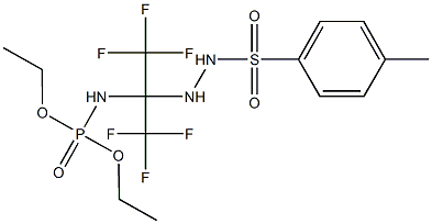 diethyl 2,2,2-trifluoro-1-{2-[(4-methylphenyl)sulfonyl]hydrazino}-1-(trifluoromethyl)ethylamidophosphate,213257-86-4,结构式