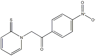 1-{4-nitrophenyl}-2-(2-thioxo-1(2H)-pyridinyl)ethanone Structure