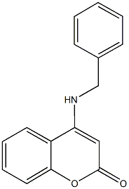 4-(benzylamino)-2H-chromen-2-one Structure