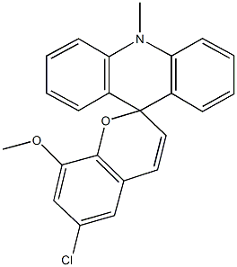 6'-chloro-8'-methoxy-10-methyl-9,10-dihydrospiro[acridine-9,2'-(2'H)-chromene] Structure