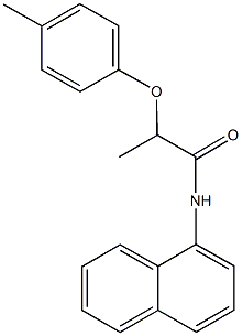 2-(4-methylphenoxy)-N-(1-naphthyl)propanamide Struktur