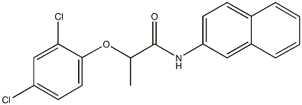 2-(2,4-dichlorophenoxy)-N-(2-naphthyl)propanamide Struktur