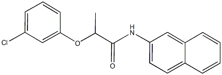 2-(3-chlorophenoxy)-N-(2-naphthyl)propanamide Struktur