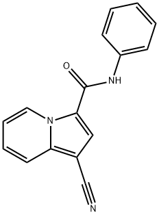 1-cyano-N-phenyl-3-indolizinecarboxamide Structure
