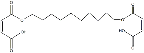 4-({10-[(3-carboxyacryloyl)oxy]decyl}oxy)-4-oxobut-2-enoic acid Struktur