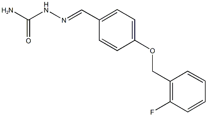 4-[(2-fluorobenzyl)oxy]benzaldehyde semicarbazone Struktur