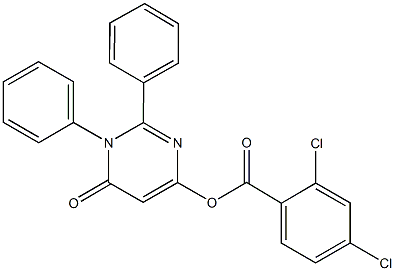 6-oxo-1,2-diphenyl-1,6-dihydro-4-pyrimidinyl 2,4-dichlorobenzoate|