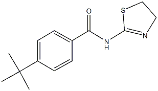 4-tert-butyl-N-(4,5-dihydro-1,3-thiazol-2-yl)benzamide 化学構造式