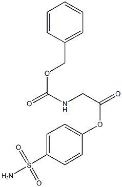 4-(aminosulfonyl)phenyl {[(benzyloxy)carbonyl]amino}acetate Structure