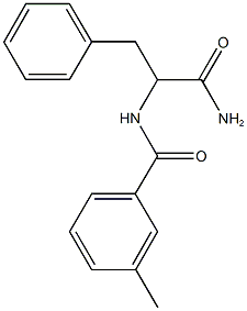 N-(2-amino-1-benzyl-2-oxoethyl)-3-methylbenzamide Struktur