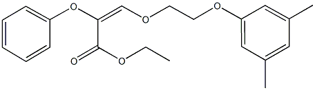 ethyl 3-[2-(3,5-dimethylphenoxy)ethoxy]-2-phenoxyacrylate,216369-40-3,结构式