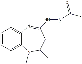 N'-(1,2-dimethyl-2,3-dihydro-1H-1,5-benzodiazepin-4-yl)acetohydrazide,216432-77-8,结构式