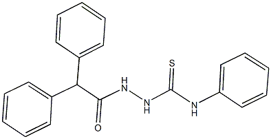 2-(diphenylacetyl)-N-phenylhydrazinecarbothioamide 化学構造式