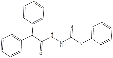 2-(diphenylacetyl)-N-phenylhydrazinecarbothioamide 结构式