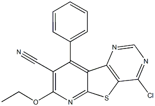 217955-89-0 4-chloro-7-ethoxy-9-phenylpyrido[3',2':4,5]thieno[3,2-d]pyrimidine-8-carbonitrile