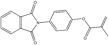 4-(1,3-dioxo-1,3-dihydro-2H-isoindol-2-yl)phenyl 2-methylacrylate Struktur