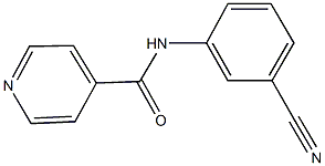 N-(3-cyanophenyl)isonicotinamide 结构式