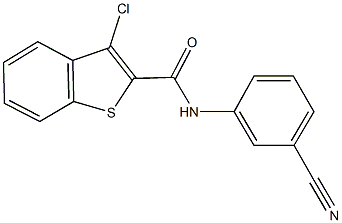 218288-46-1 3-chloro-N-(3-cyanophenyl)-1-benzothiophene-2-carboxamide