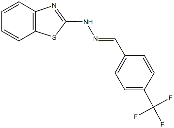 4-(trifluoromethyl)benzaldehyde 1,3-benzothiazol-2-ylhydrazone Struktur