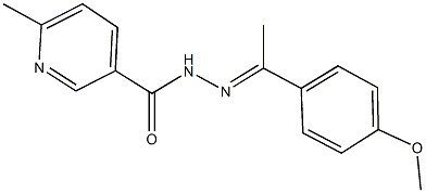 N'-[1-(4-methoxyphenyl)ethylidene]-6-methylnicotinohydrazide Structure