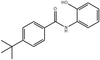 4-tert-butyl-N-(2-hydroxyphenyl)benzamide 化学構造式