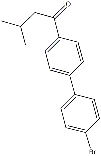 1-(4'-bromo[1,1'-biphenyl]-4-yl)-3-methyl-1-butanone Structure