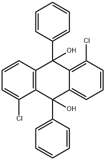 1,5-dichloro-9,10-diphenyl-9,10-dihydro-9,10-anthracenediol Struktur