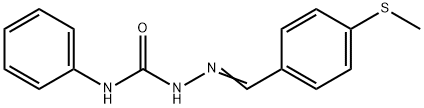 4-(methylsulfanyl)benzaldehyde N-phenylsemicarbazone Structure