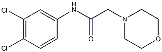 N-(3,4-dichlorophenyl)-2-(4-morpholinyl)acetamide 结构式