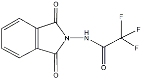 N-(1,3-dioxo-1,3-dihydro-2H-isoindol-2-yl)-2,2,2-trifluoroacetamide 化学構造式