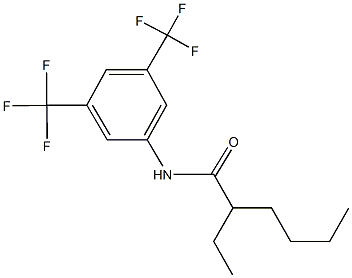 N-[3,5-bis(trifluoromethyl)phenyl]-2-ethylhexanamide Structure