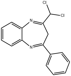 2-(dichloromethyl)-4-phenyl-3H-1,5-benzodiazepine Structure