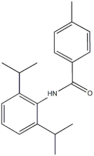 N-(2,6-diisopropylphenyl)-4-methylbenzamide Structure