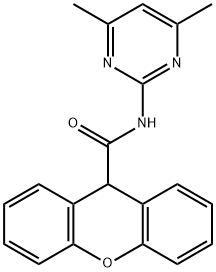 N-(4,6-dimethyl-2-pyrimidinyl)-9H-xanthene-9-carboxamide Structure