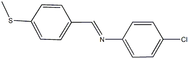 N-(4-chlorophenyl)-N-[4-(methylsulfanyl)benzylidene]amine Structure