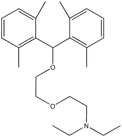 N-(2-{2-[bis(2,6-dimethylphenyl)methoxy]ethoxy}ethyl)-N,N-diethylamine,2212-34-2,结构式