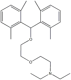 N-(2-{2-[bis(2,6-dimethylphenyl)methoxy]ethoxy}ethyl)-N,N-diethylamine 结构式