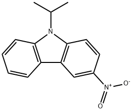 3-ニトロ-9-イソプロピル-9H-カルバゾール 化学構造式
