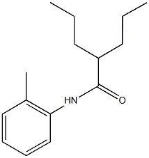 N-(2-methylphenyl)-2-propylpentanamide 结构式