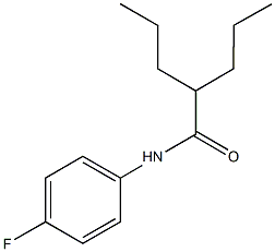 N-(4-fluorophenyl)-2-propylpentanamide Struktur