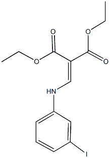 diethyl 2-[(3-iodoanilino)methylene]malonate Structure