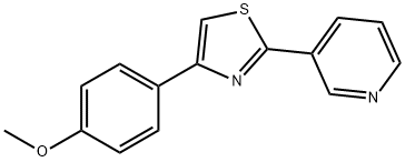 3-[4-(4-methoxyphenyl)-1,3-thiazol-2-yl]pyridine 结构式